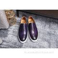 Chaussures décontractées pour hommes en cuir de style nouveau